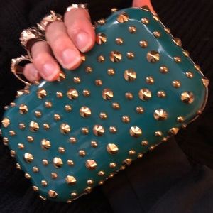 Bobbles Lace Gem Clutch